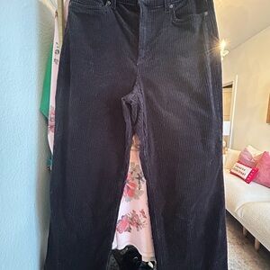 Lands' End Black Corduroy Trousers